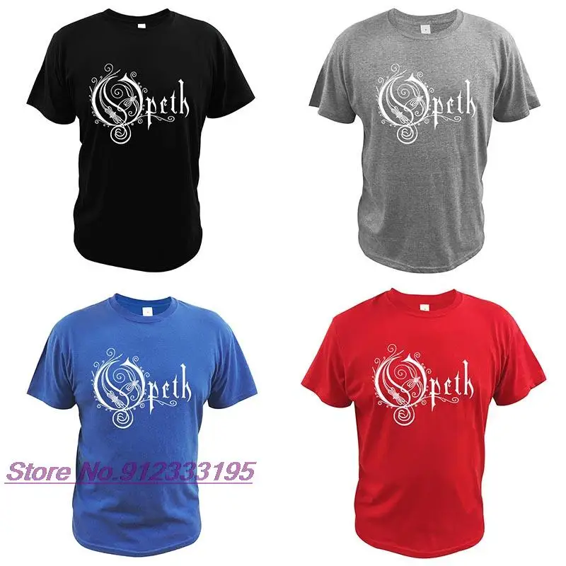 Opeth-T Shirt For Men Avant-Garde Metal Rock Band Death Metal Fans Streetwear Homme Summer Cotton Top EU Size