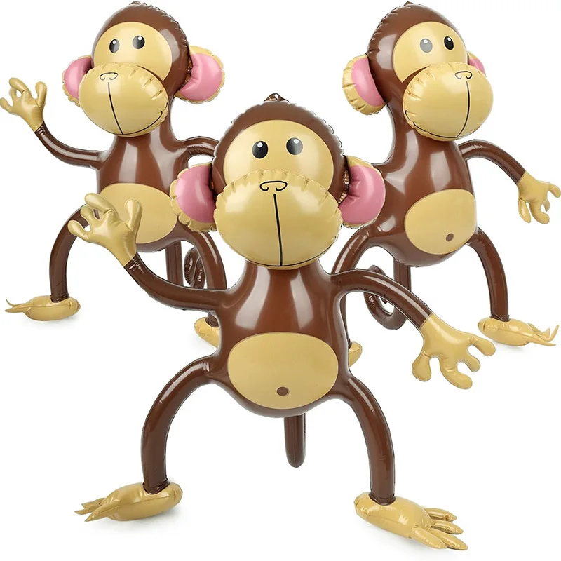 Geburtstagsparty-Dekorationen für Kinder, alles Gute zum Geburtstag, Luftballons, Tier-Affen-Ballons, Safari-Party, Babyparty, Junge, Gastgeschenke, Hochzeitsdekoration