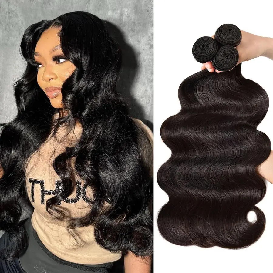 

Human Hair Bundles 20 22 24 Inch Body Wave 3 Bundles 100 Unprocessed Brazilian Virgin Hair Double Weft Bundles Deals Human Hair