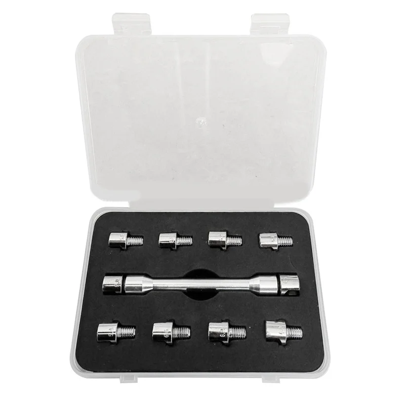 Motorrad Griff Speichenschlüssel 93 Mm/3,7 Zoll CNC Schraubenschlüssel Set 5,0-6,8 Länge Für Die Meisten Motorrad Reifen Reparatur Schlüssel
