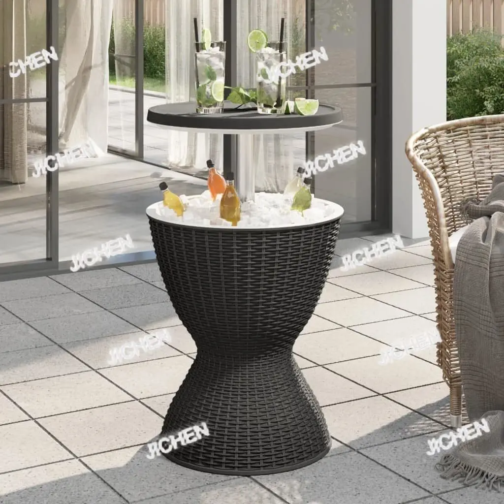 

XHX Cooler Table Bistro Coffee Table Patio Backyard Polypropylene VidaXL