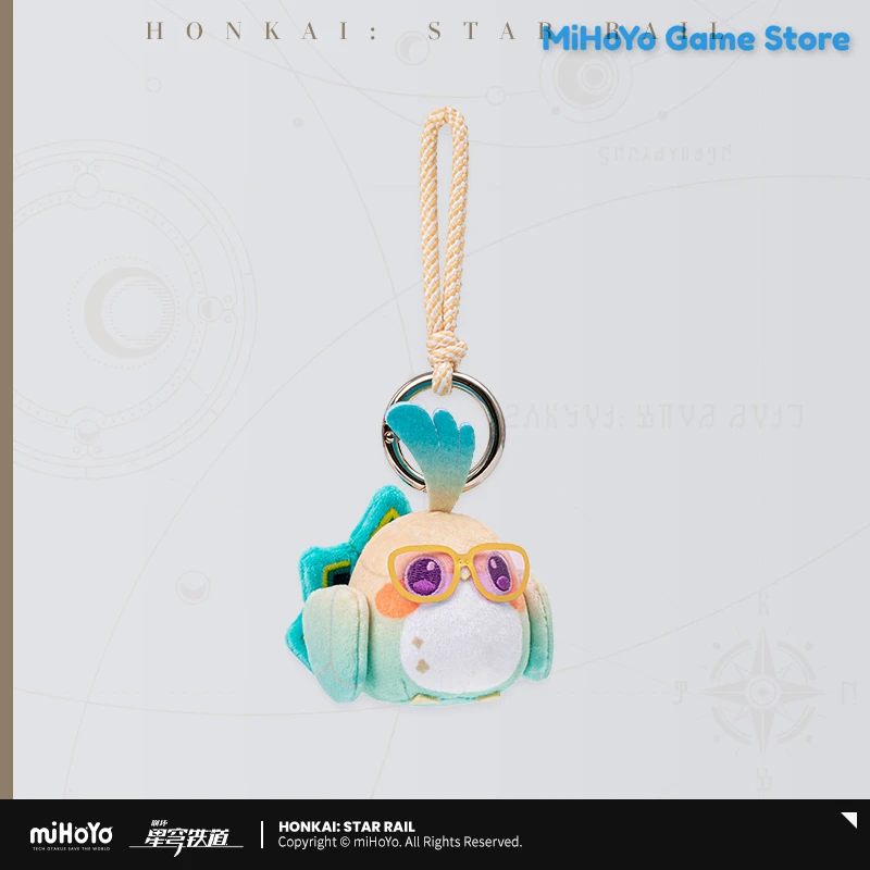 【ของแท้】Robin BirdหมอนMiHoYo Original Merch Honkai Star Rail Aventurineจี้Theme Impression Serie Key Chainคอสเพลย์