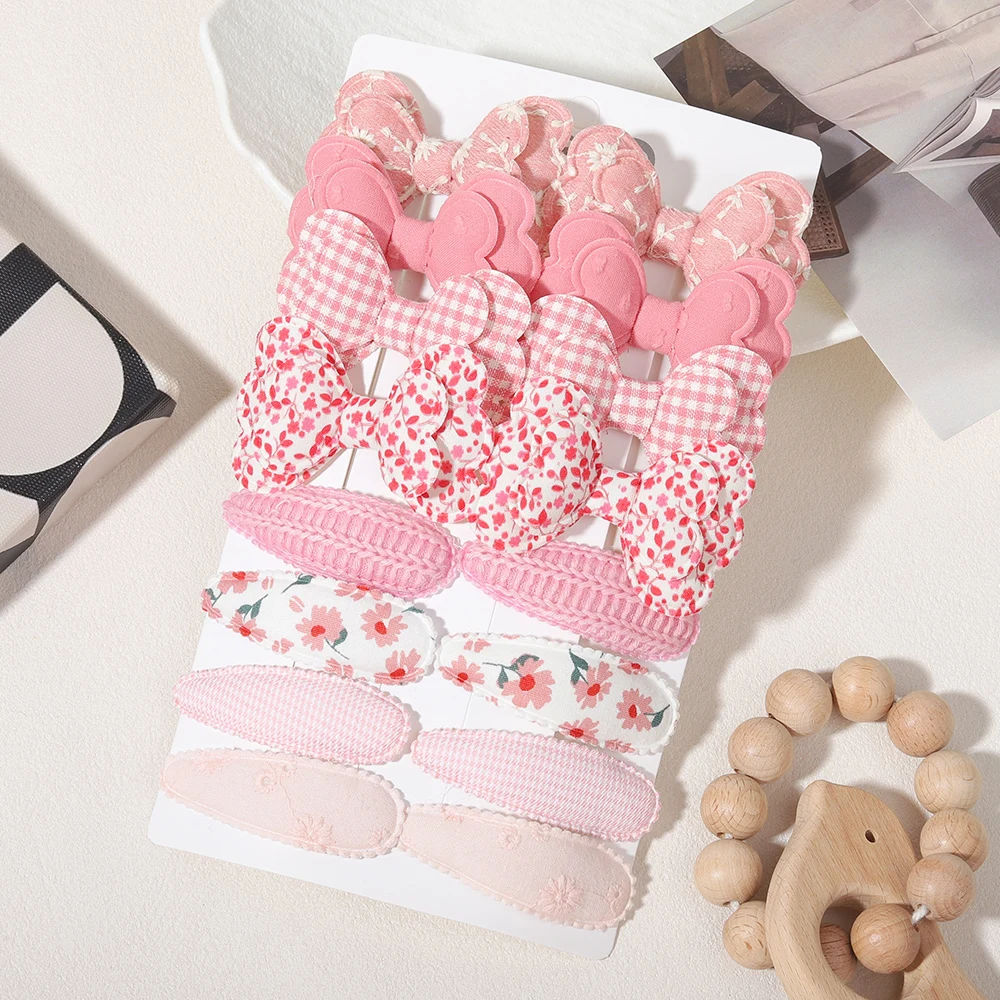 16 Stück/Set, süße Haarspangen mit Schleifenmuster und BB-Clips, Haaraccessoires, geeignet für Kinder, Babys und Mädchen, als Geschenk. – Detail 12