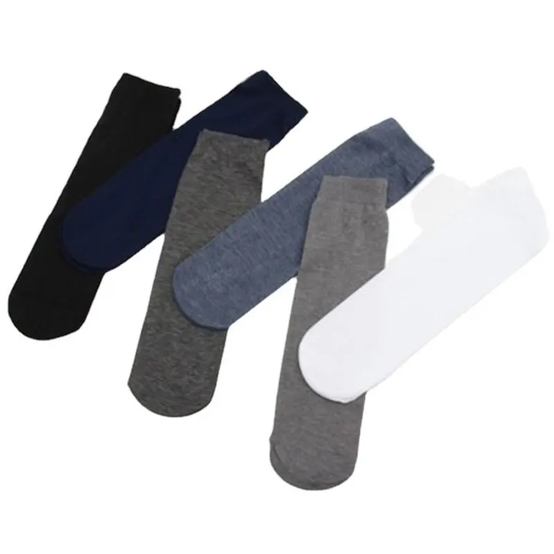 10 Pairs Summer Men Anti Slip Absorbent Soft Thin Breathable Socks Transparent Fashion Silk Stockings