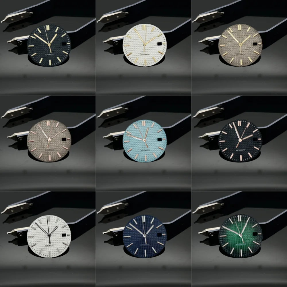 Green Luminous 31.8mm Diameter Single Calendar Dial Accessories for NH35 NH36 NH70 Japan Automatic Movement for Oak Case No Logo
