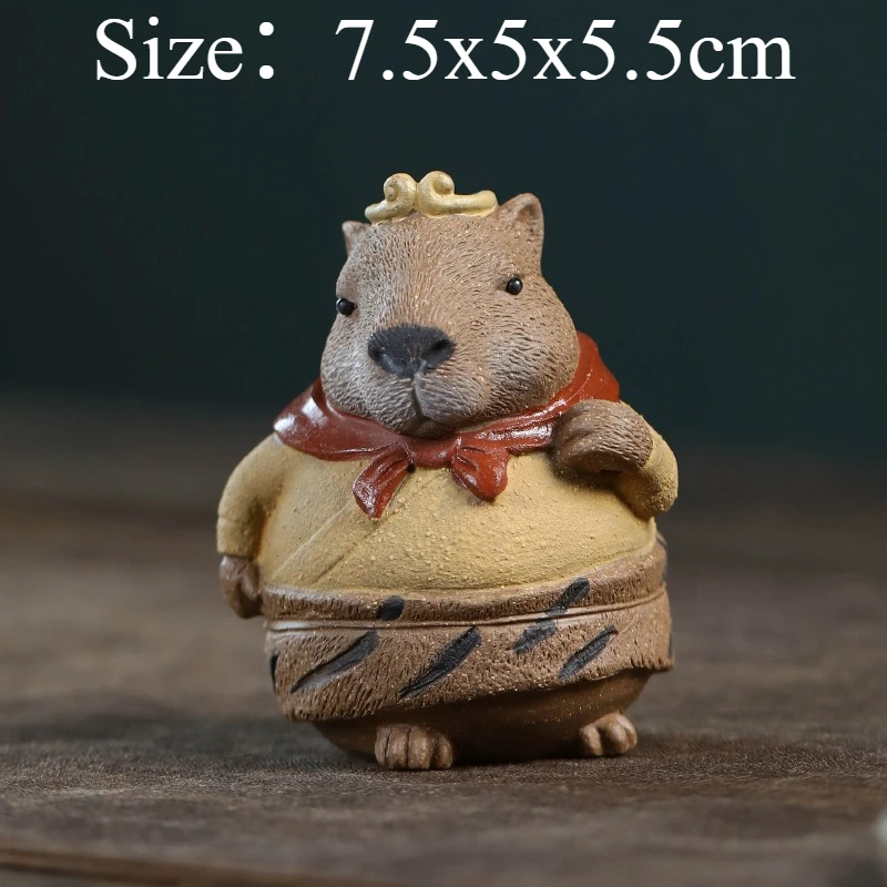 Capybara Tea Pet Ornament Funny Animal Incense Holder Miniature Unique Interesting Office Home Decoration Craft Creative Present