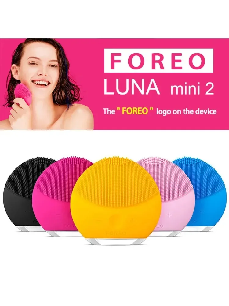 Foreo Luna Mini 2, gift for girls, facial cleanser, with real LOGO, USB charging, waterproof, level 8