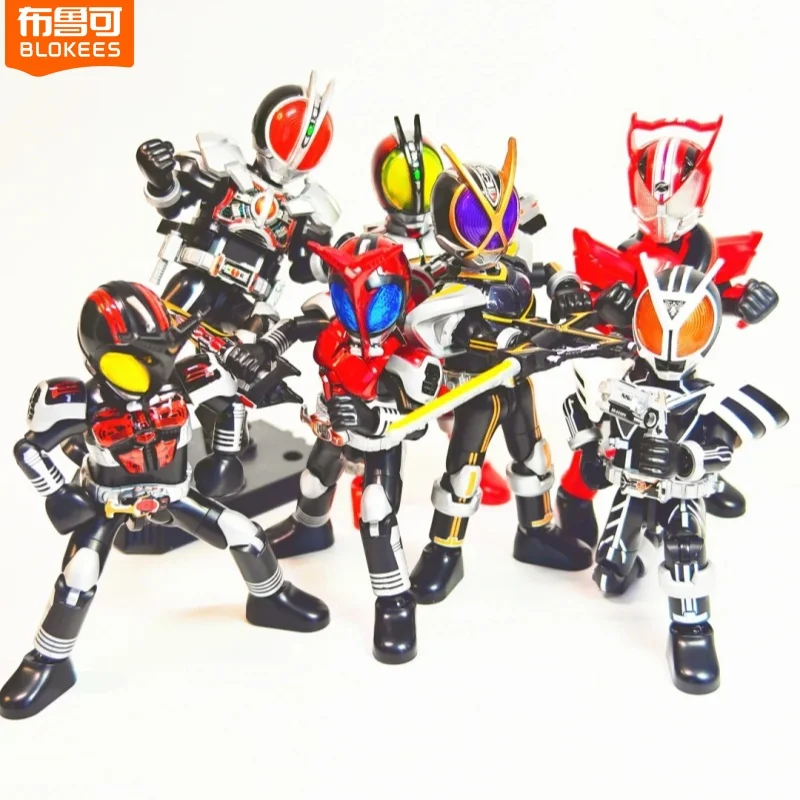 Blokees Kamen Rider Animation périphérique jouets Faiz Kabuto Drive Kaixa Galaxy Vol.2 modèle mobile Figure Collection boîte aveugle cadeaux