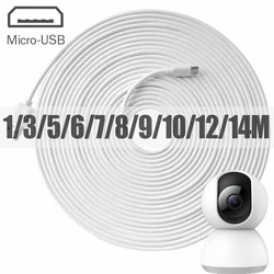 14M-1M Micro USB Extra Long Android kabel do telefonu tablety Xiaomi aparat USB przewód do szybkiego ładowania danych