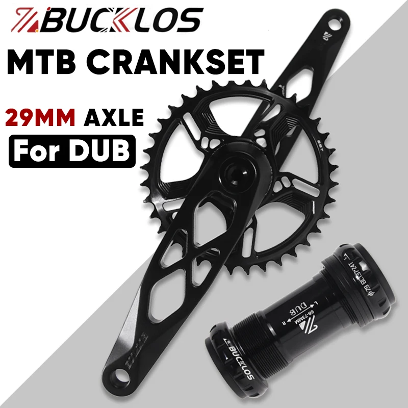 

BUCKLOS 29mm Bicycle Crankset for DUB Mountain Bike Crank Set 32/34/36/38T MTB Aluminum Alloy Crankset 8/9/10/11S Bike Parts