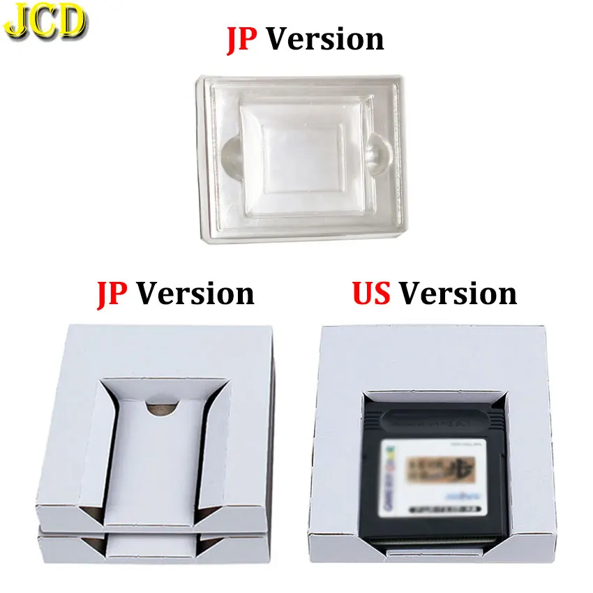 JCD 10PCS Carton Replacement Cardboard Inner Inlay Insert Tray For Nintendos Gameboy Color GBC Game Cartridge JP/US Version