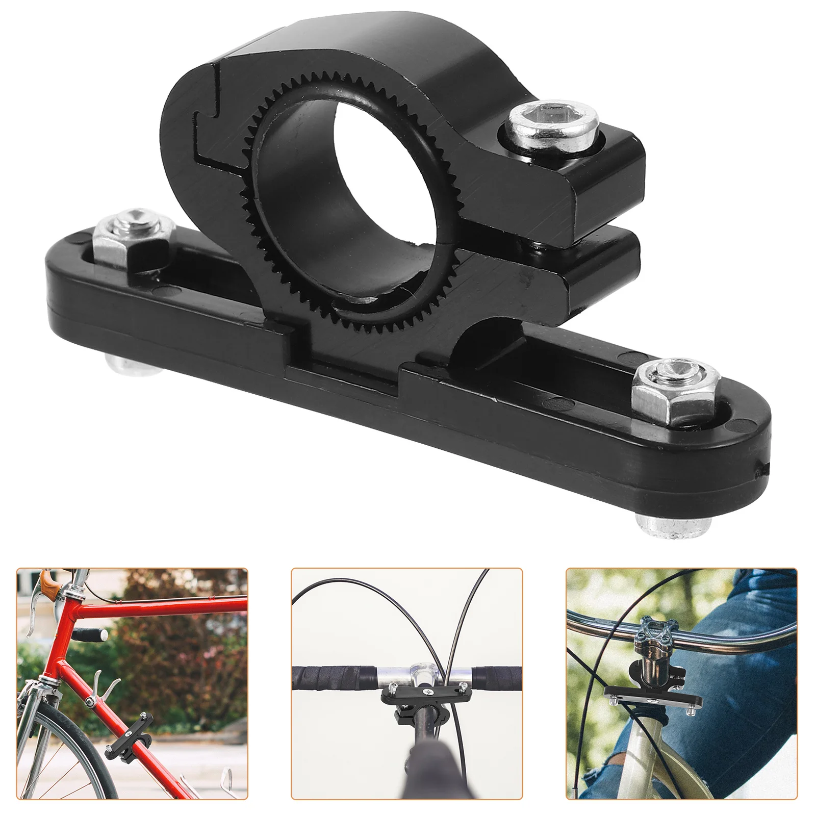 

2 Pcs Cycling Bottle Cradle Accessories Bike Stem Cage Converter Water Black Alloy
