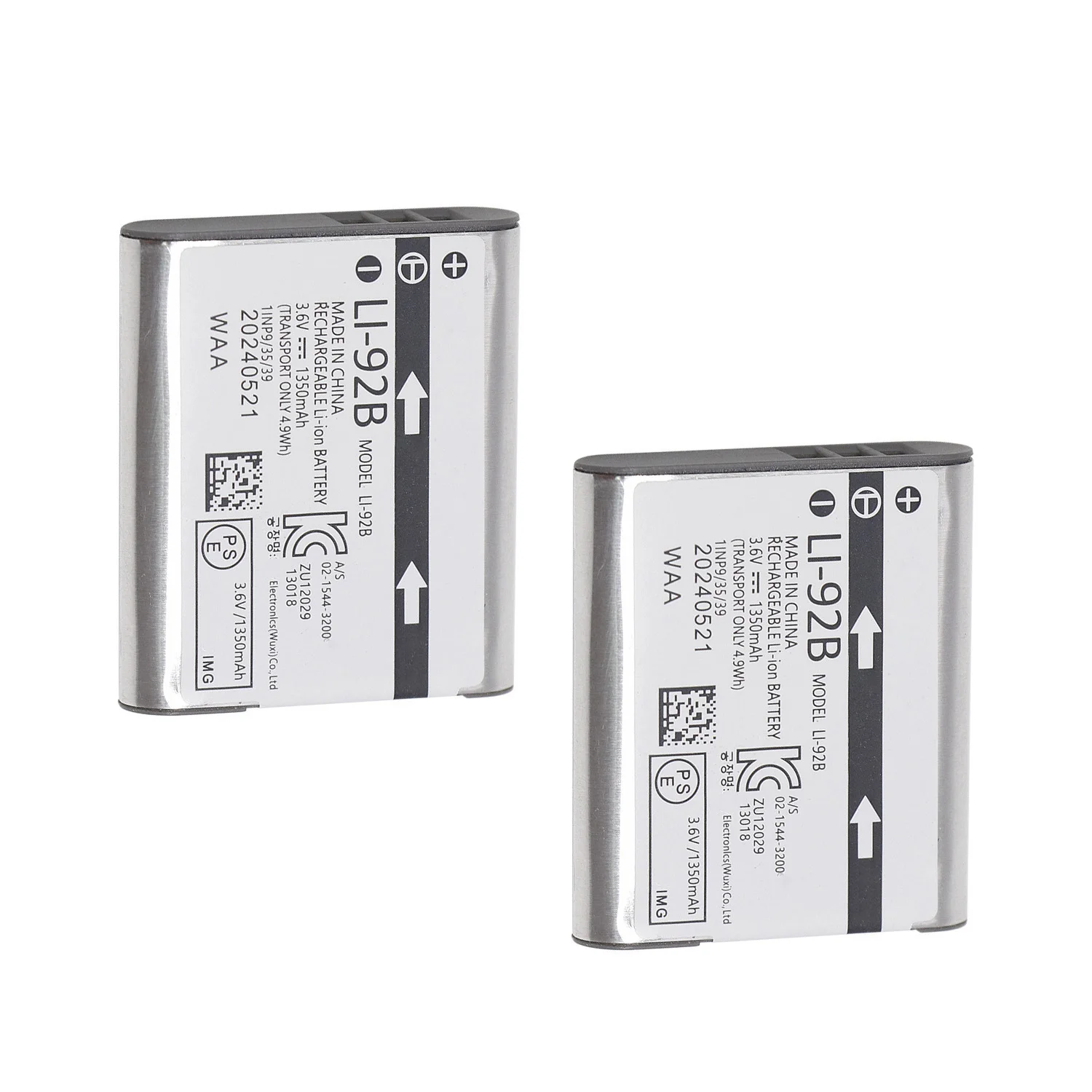 2Pcs Li-92B Li92B C…