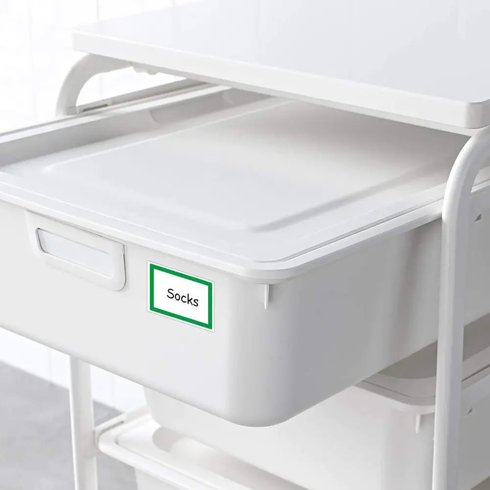 

1 рулон цветных самоклеящихся этикеток с мультяшными именными наклейками для организации дома, с возможностью письма, для сортировки