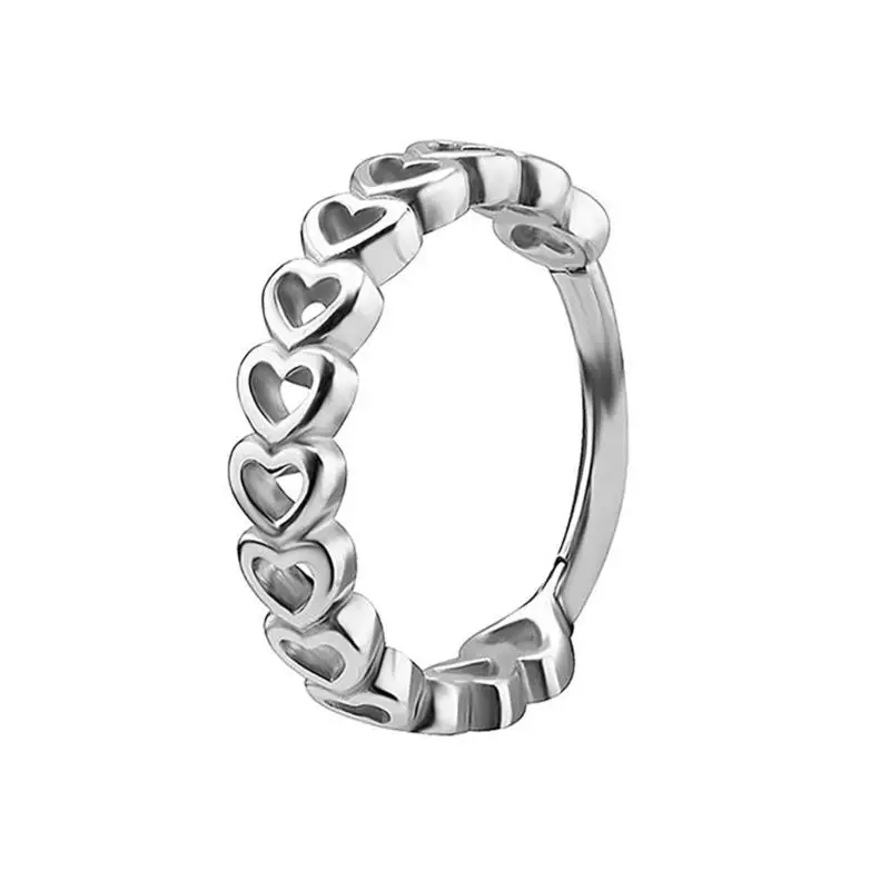 Image 3: Anneau Cartilage en nez, oreille, Septum élégant, bijoux corps en acier inoxydable, 31BB