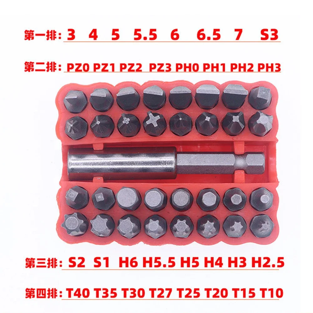 33pcs 1/4\