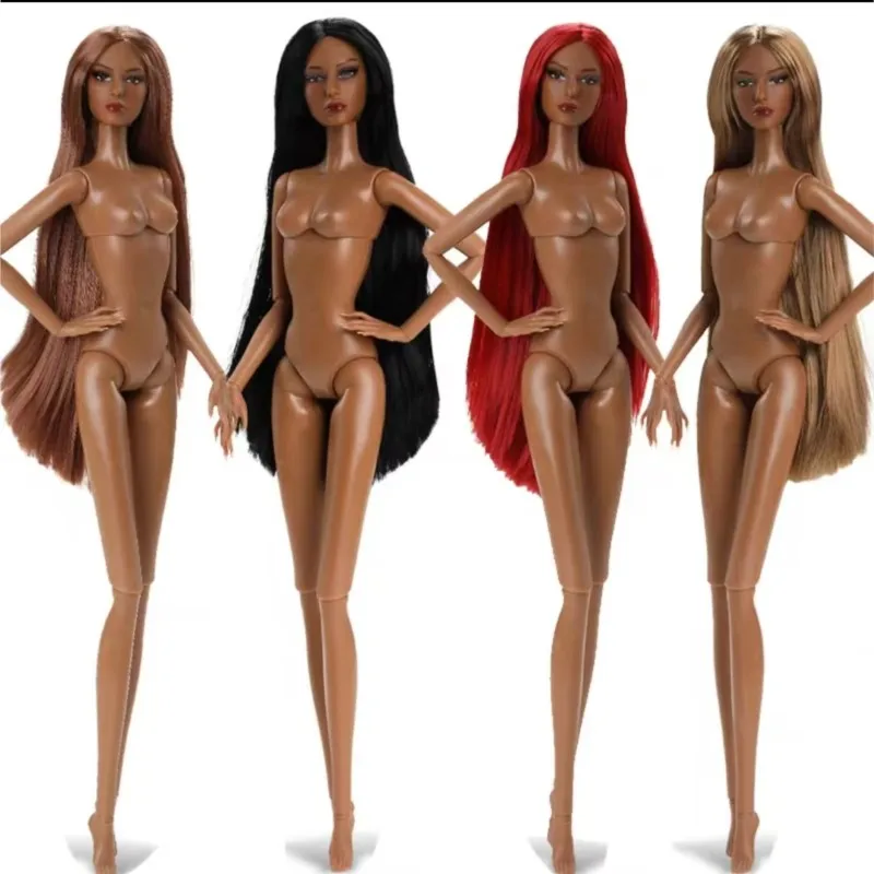 Nylon Hair 1/6 Female Figure 32cm 2nd Gen Supermodel Doll 14 Joints Fashion Make-up Action Figures Fair/Dark Skin Birthday Gift