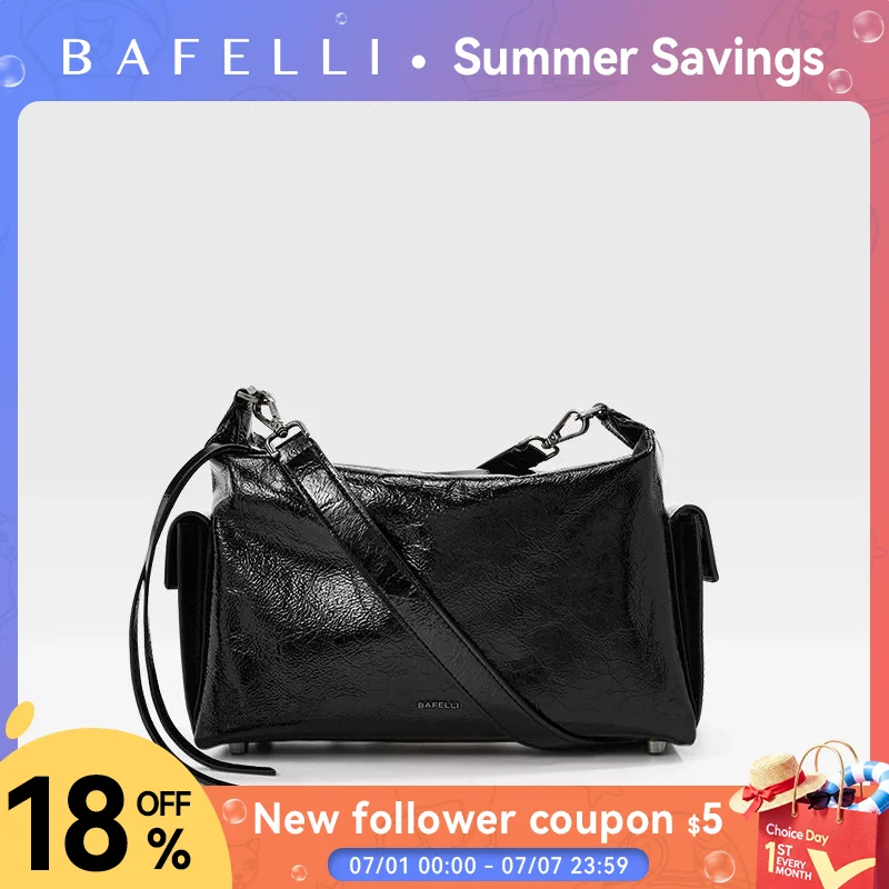 BAFELLI 2026 NEW WOMEN\'S CASUAL TOTE BAG UNISEX LARGE SHOULDER GENUINE LEATHER DESIGNER LUXURY BRAND CROSSBODY BAGS FASHION