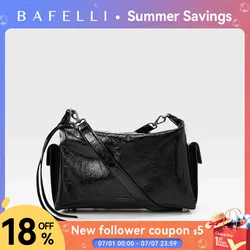 BAFELLI 2026 NEW WOMEN'S CASUAL TOTE BAG UNISEX LARGE SHOULDER GENUINE LEATHER DESIGNER LUXURY BRAND CROSSBODY BAGS FASHION
