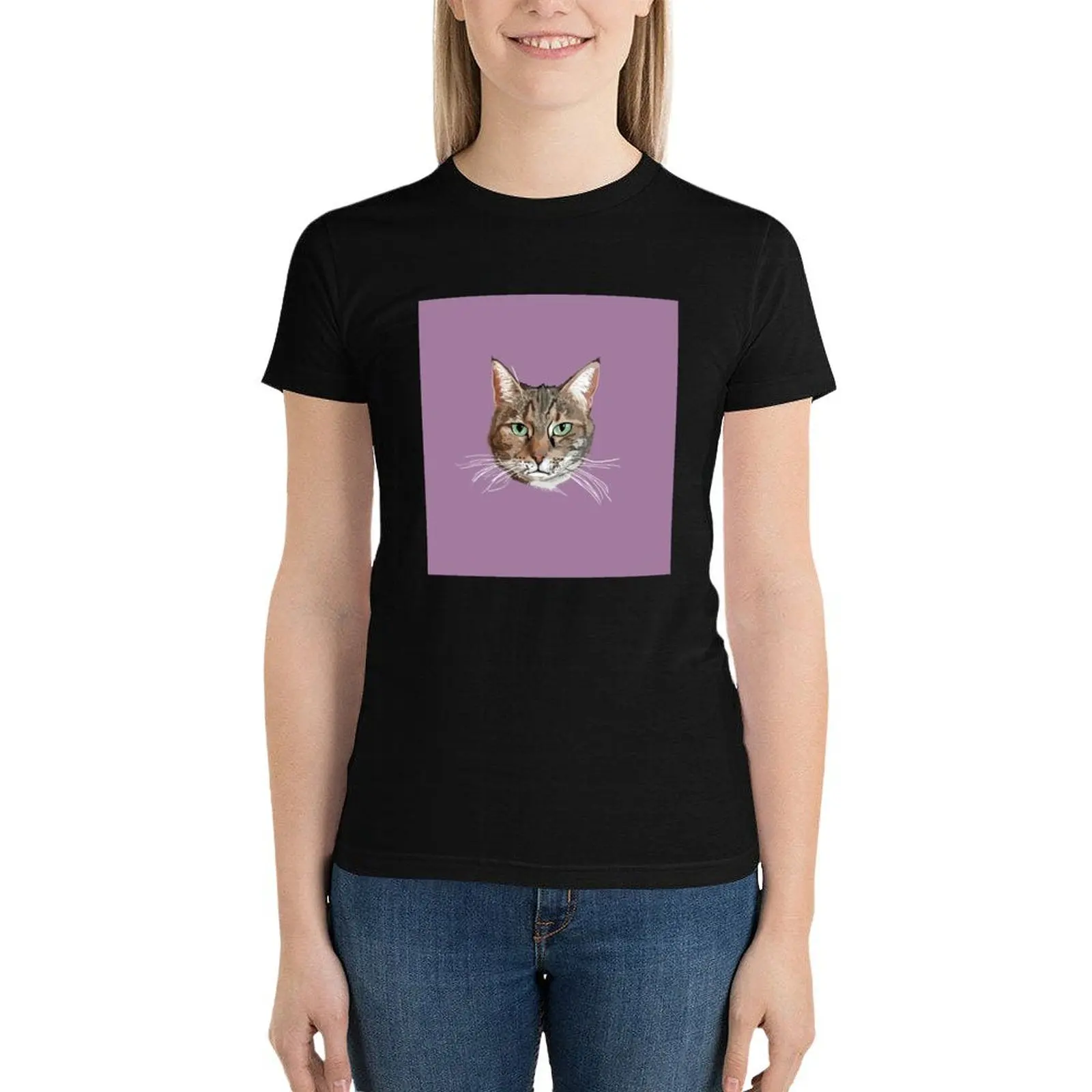 Lily the Cat T-Shirt shirts graphic tees funny hippie clothes t shirt for Women