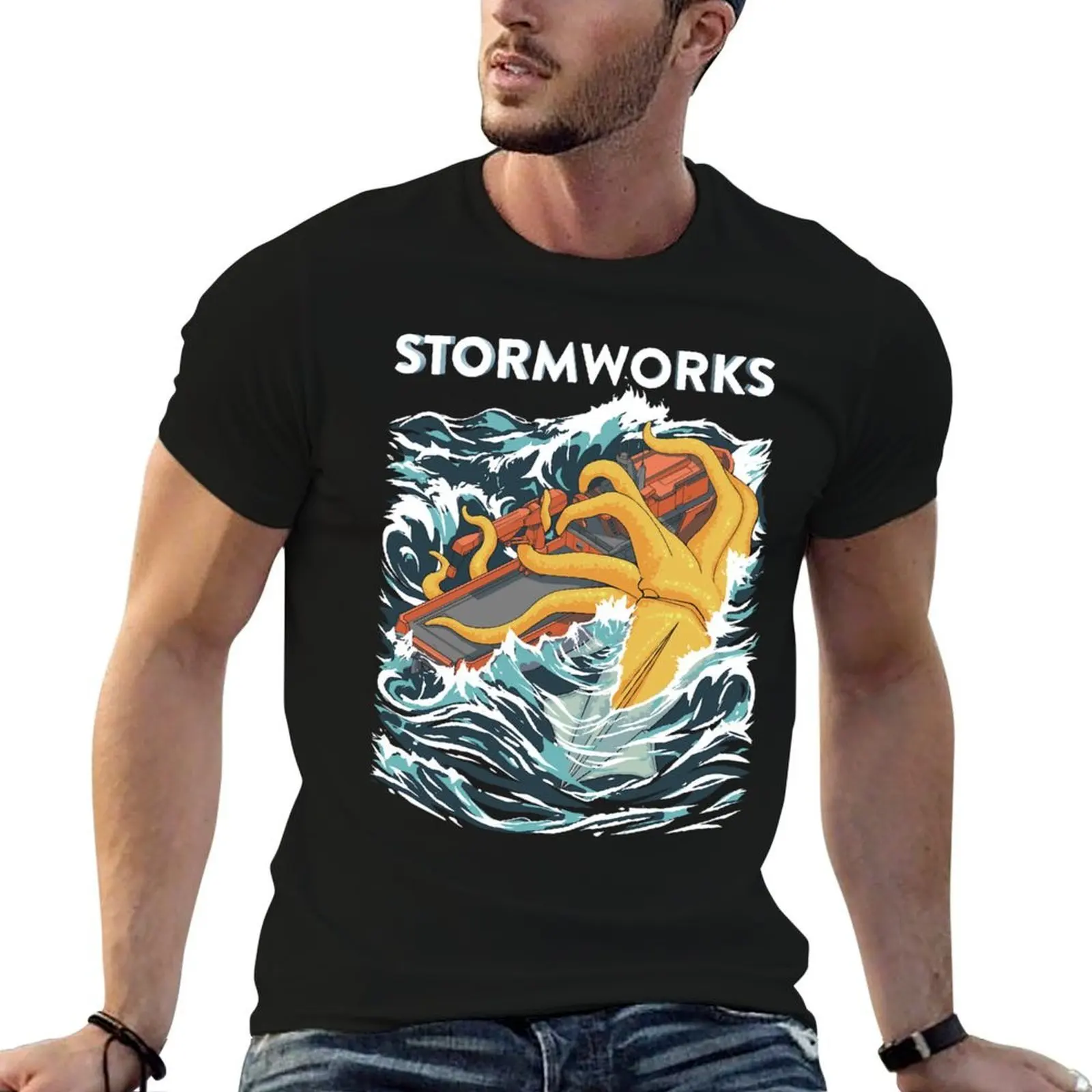 

Stormworks Kraken Attack Classic T-Shirt g man t shirts for men man graphic t shirt T-Shirt