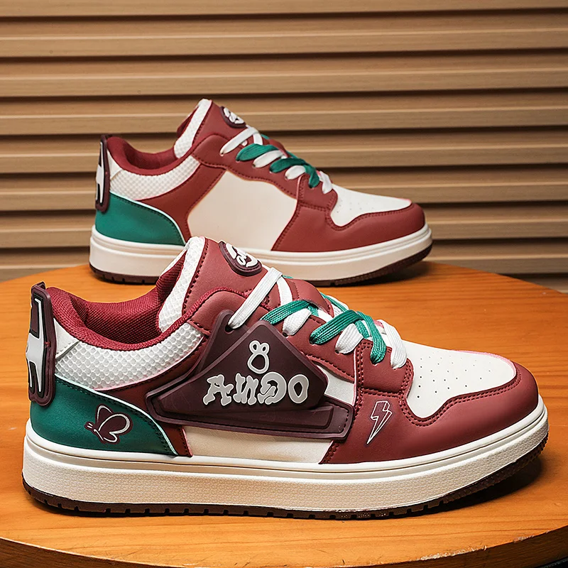 

Trendy Designer Skateboard Shoes Men Trainers Outdoor Platform Casual Sports Shoes Comfortbale Leather Original Men's Sneakers