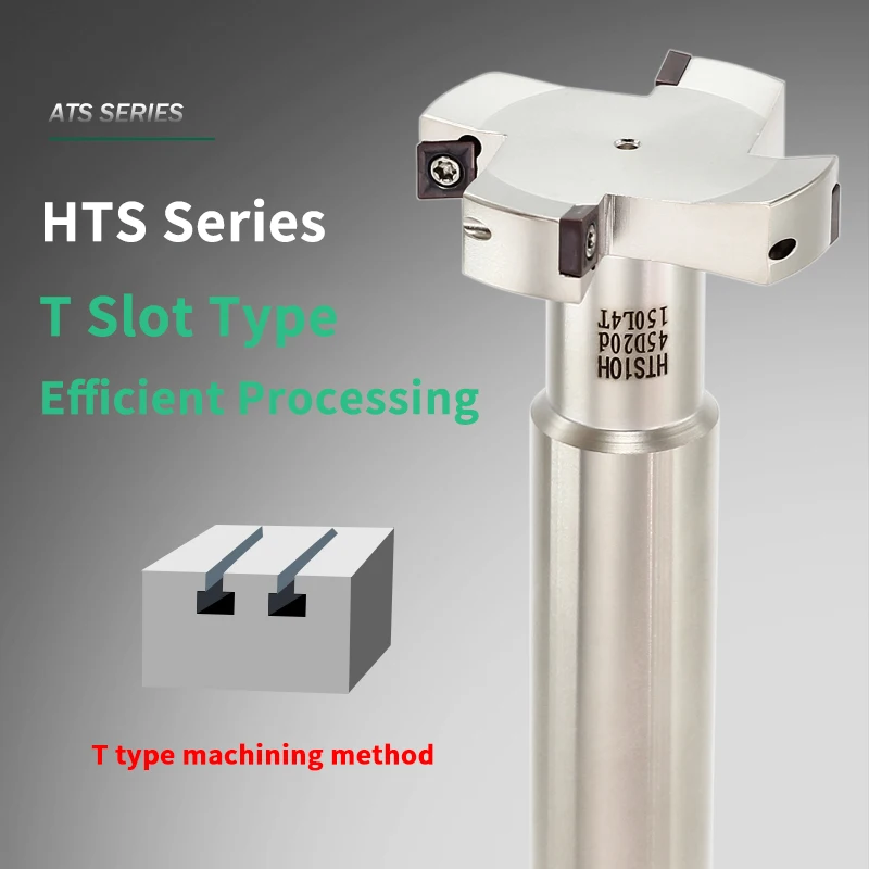 Q.Grt HTS T-groove slot Three-Side Disc slotted milling cutter T-Slot Milling Cutters CCMT Insert Holder CNC milling machine