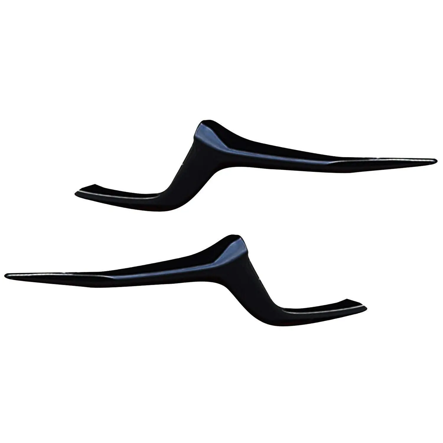 2X Black Front Bumper Grille Molding Trim Stripe Cover For Mazda CX-30 2020-2023