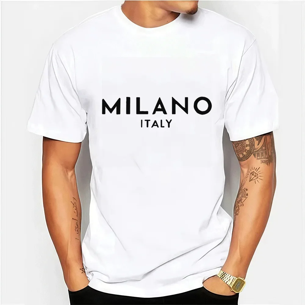 

OR Letter Print Crew Neck Men's T-Shirt Casual Short Sleeve Tee Shirt for Spring Summer Women's Clothing Valentine's Day 2026
