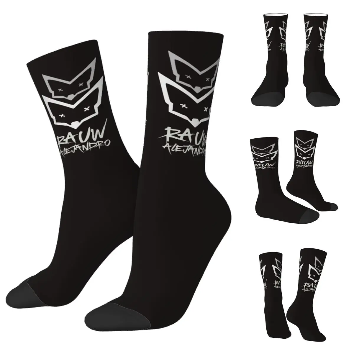 Alejandro 남녀공용 고탄성 폴리에스터 인쇄 양말, 패션, 1 년 내 적용 가능, 드레싱 선물