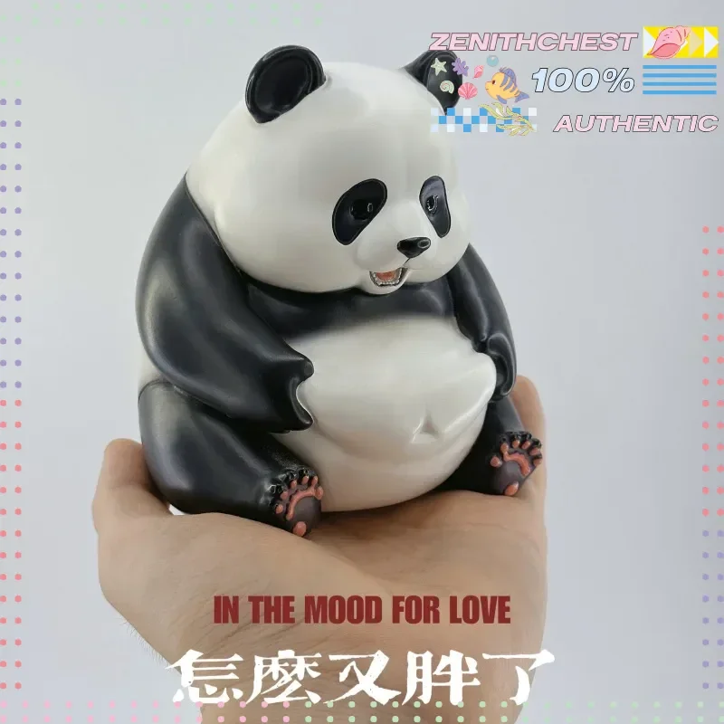 Auténtica figura de Panda en miniatura, bonito diseño que agarra el vientre, juguete coleccionable Ideal, una experiencia como ninguna otra muñeca Adorable