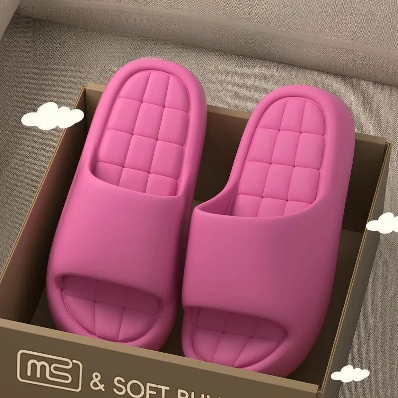 Unisex Soft Thick Sole Slippers Non-Slip Deodorant Quick-Dry Silent House Slides Summer Indoor Outdoor Beach Sandals