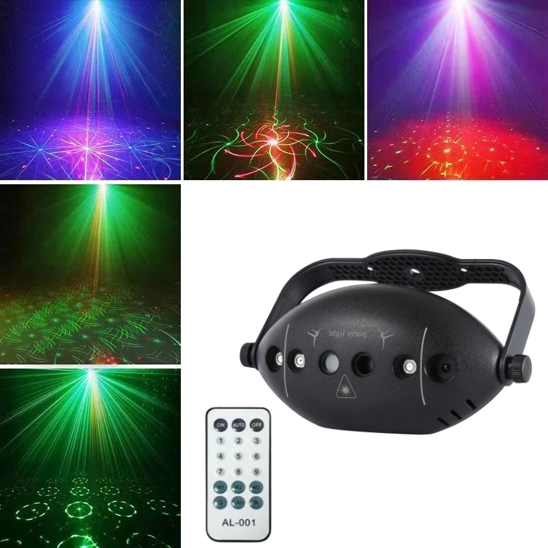 

DJ Party Disco Lights 72 Patterns Stage Light Laser Light Projector Light Strobe Party Club Home Holiday Decoration Lighting