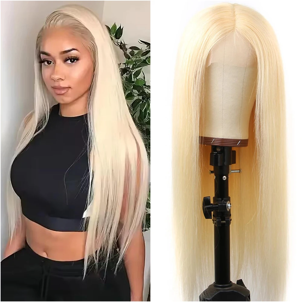 

613 Blonde Lace Front Wig Human Hair 13x6 Hd Lace Frontal Wig Straight Lace Front Wigs 13x4 Lace Front Human Hair Wig For Women