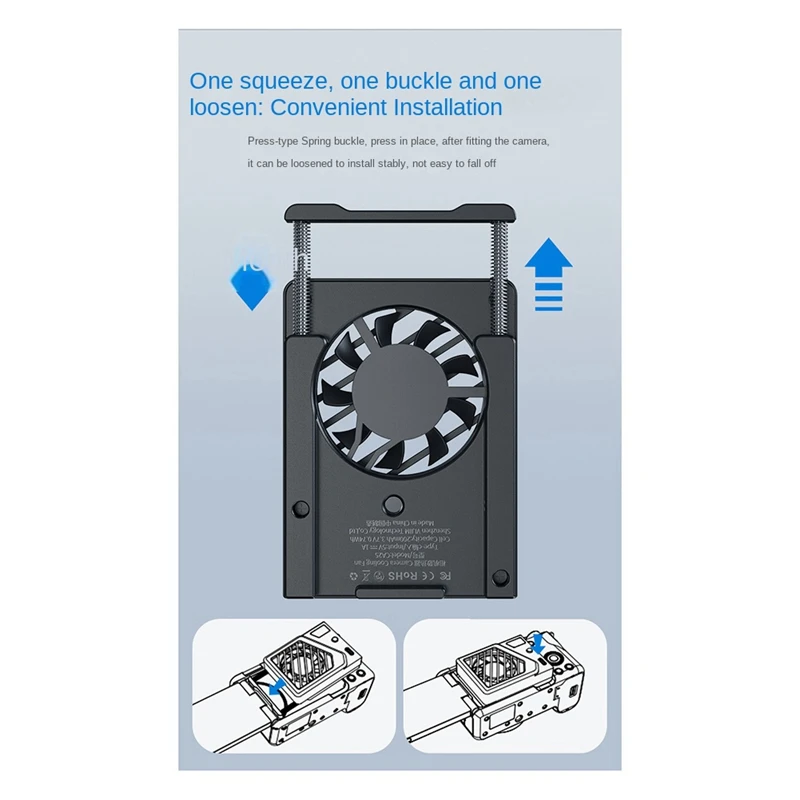 Ulanzi กล้อง Cooler สําหรับกล้องถ่ายภาพ DSLR โทรศัพท์มือถือ Cooling Live Cooling หม้อน้ําอุปกรณ์เสริมกล้อง