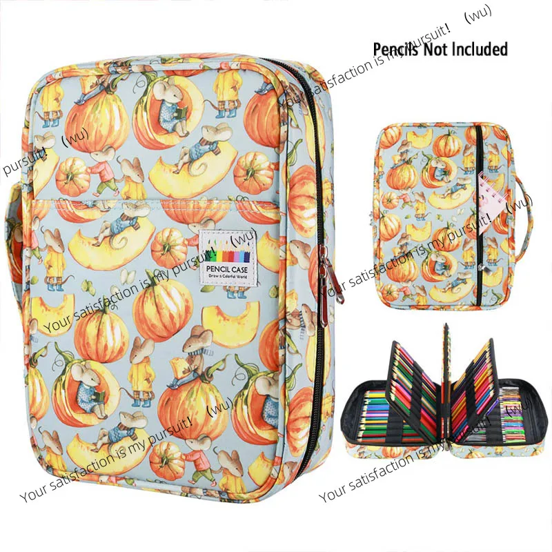 

216 слотов, большая вместительная сумка-карандаш, органайзер, косметичка для цветного карандаша, акварельная ручка, маркеры, гелевые ручки