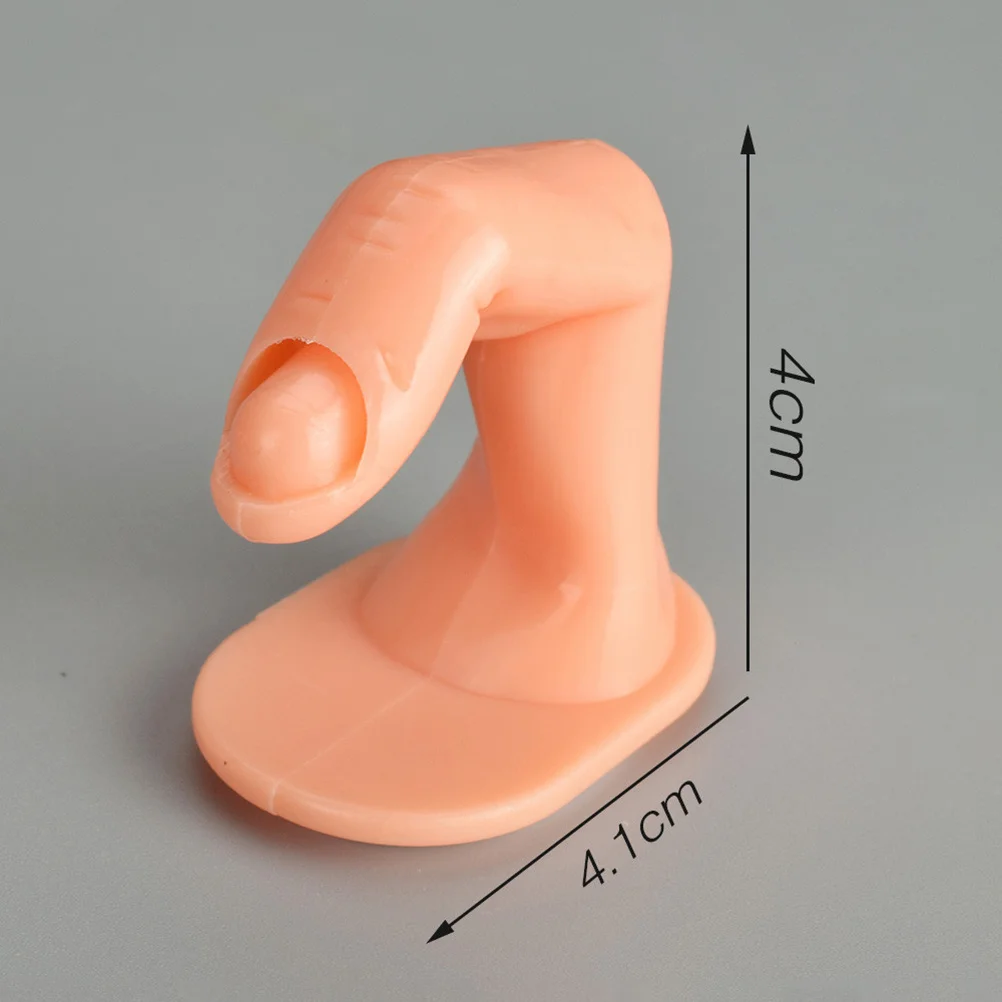 10Pcs Maniküre Praxis Finger Stehen Nail art Training Simulation Wiederverwendbare Acryl Gel Nail art Praxis Finger für Anfänger