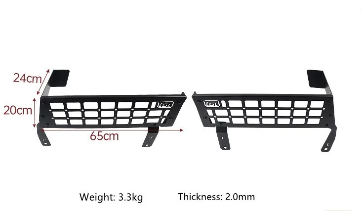 For Mercedes-Benz G Class G500 G550 G55 2004-2018 Left & Right Cargo Organizer Basket Trunk Side Cargo Holder Storage Rack
