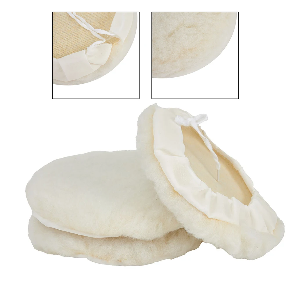 Bonnet Buffing Pads Buffer 3 Pcs 7inch Buffing Lambs Pad Polisher Polishing Wool Practical Useful High Quality