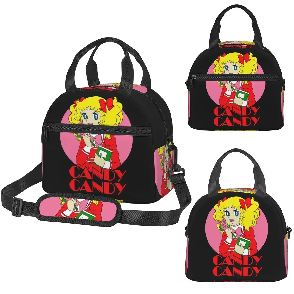 Candy Candy Anime Japan Essential Insulated Lunch Bag for Kids School Cooler Thermal Box Tote Leakproof Lunch Boxes