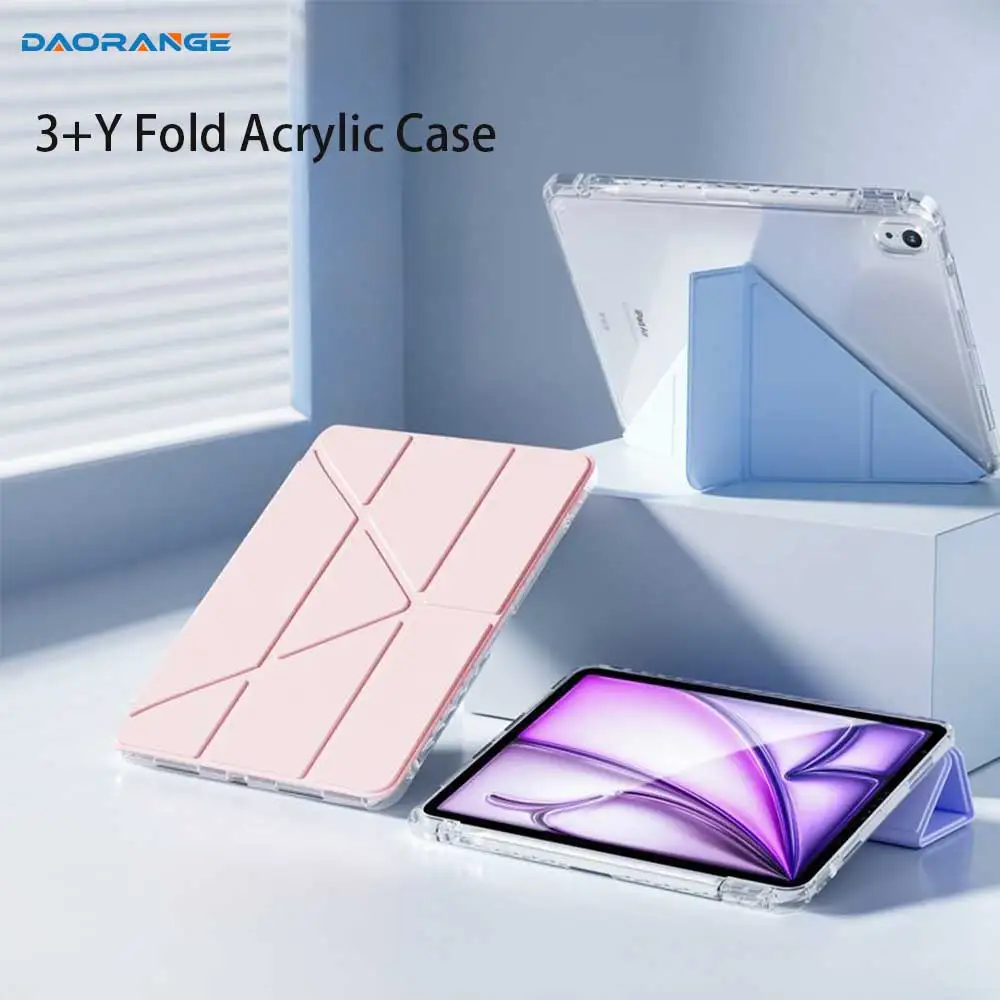 

For iPad Air 5 Case 2024 Air 6 11 iPad Pro 11 12.9 13 10 Gen 10.2 9th 8th 6th 5th 9.7 inch Mini 7 6 Smart Case with Pen Holder