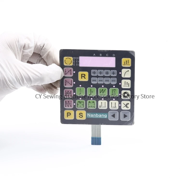 1PCS New Operation Panel Board Sticker Membrane Film Keypad Button Switch Paper for Nanbang Industrial Sewing Machine