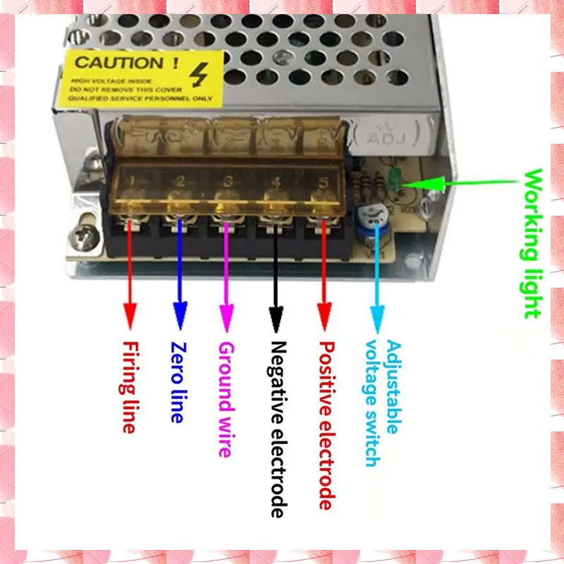 JAJA 2Pcs 5V 6A Switch Power Supply Adapter For DC Monitoring LED Display Screen Power Supply Cabinet Light Power Board