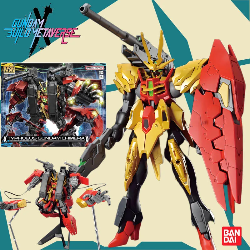 

Bandai original HG 1/144 TYPHOEUS GUNDAM CHIMERA Anime Action Figure Assembly Model Toys Boys Girls Kids Gift CollectibleModel