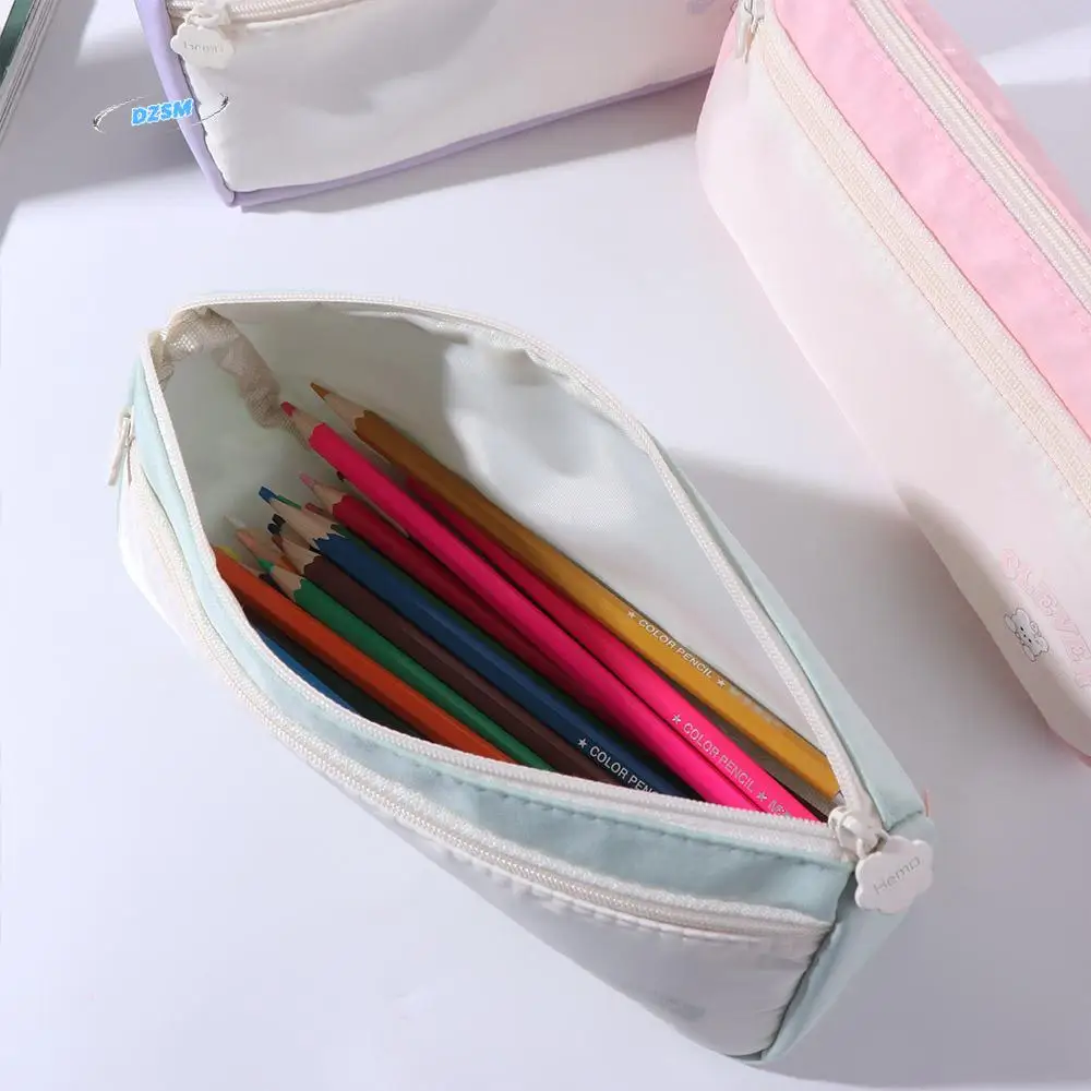 

Cartoon Bear Y2K Stationery Bag Desktop Storage Waterproof Composite Fabric Korean Pencil Case Aesthetic Large Capacity