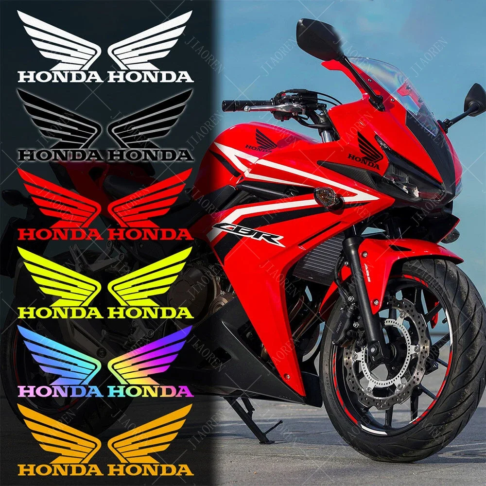 Vinyl Honda Stickers Wing Logo Motorcycle Tank Helmet Bike Decal