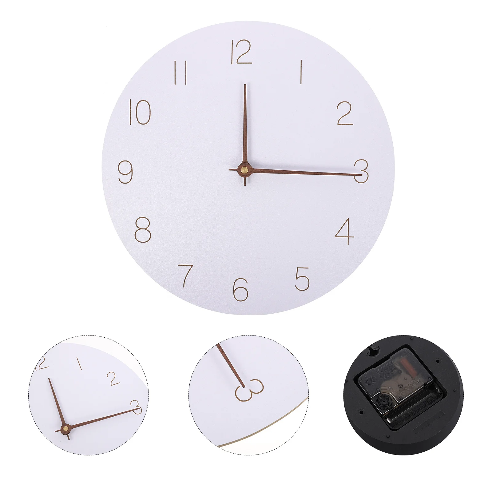 

Nordic Style Silent Acrylic Wall Clock White Bedroom Living Room Hanging Decorative Silent Clock Modern Home Wall Decoration