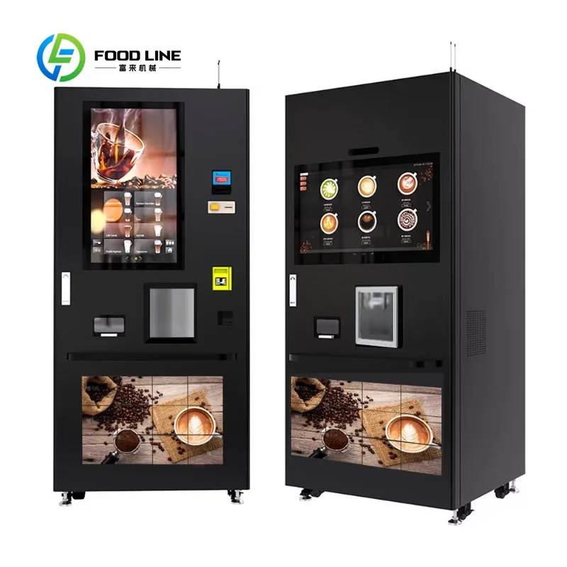 Custom Unmanned Robotic Arm Coffee Machine Automatic AI Coffee Robot with Camera 24H Self Service Commercial Barista Machine