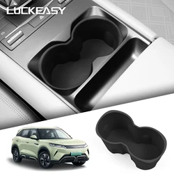 for BYD Yuan Pro 2024 2025 Car Water Cup Holder Central Control Drinks Holder Silicone Storage Tray Interior Accessories