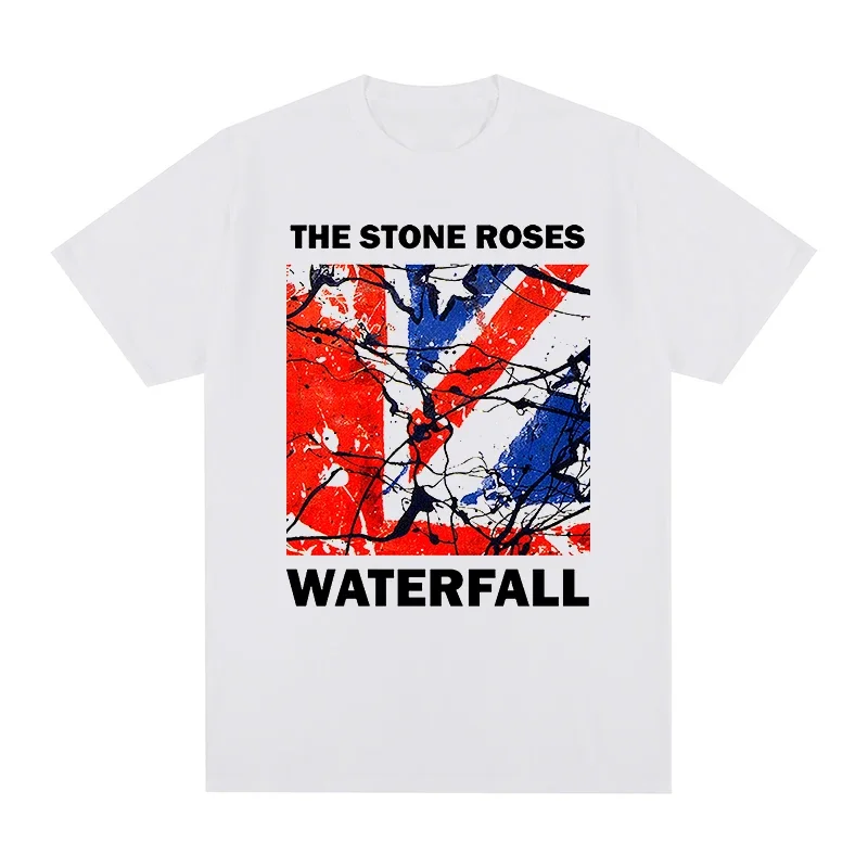 Мужская хлопковая водоотталкивающая футболка the stone roses, новая футболка, женские топы